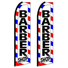 Neoplex - ""Barber Shop"" ""Bandeira de neg cios de penas de 12 p s de 12 p s - pacote de 2