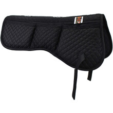 ECP Equine Comfort Products Allzweck-Sattelunterlage, englische Halbschabracke aus Poly-Baumwolle mit Rautensteppung und therapeutischen, konturierten