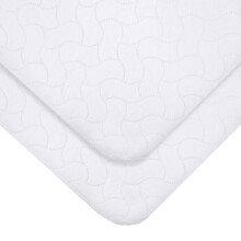 American Baby Company 2 Pack Waterproof Flat teranvndbart fleranvndningskuddskyddsliknande multi-anvndningsskyddsskydd fr madrass fr spdba