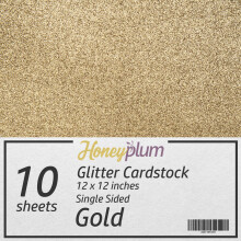 Gold Glitter Cardstock - 10 ark Premium Glitter Paper - St?rrelse 12"""" x 12"""" - Perfekt til Scrapbog H?ndv?rk Dekorationer Bryllup