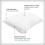 Set of 4 King AllerEase Pillow Protectors - Moisture Wicking  Advanced Allergy Protection - Premium Polyester  Zippered Protectors 4