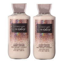 Bath and Body Works 2-pack A Thousand Wishes Super Smooth Body Lotion 8 oz