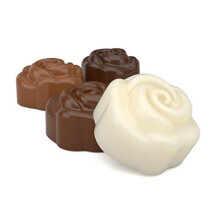 Moldes de Chocolate para Bolachas Sandwich Rosa SpinningLeaf