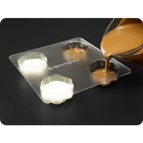Moldes de Chocolate para Bolachas Sandwich Rosa SpinningLeaf 1