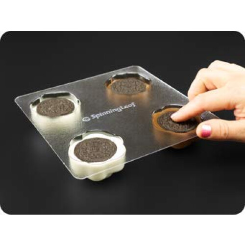 Moldes de Chocolate para Bolachas Sandwich Rosa SpinningLeaf 2