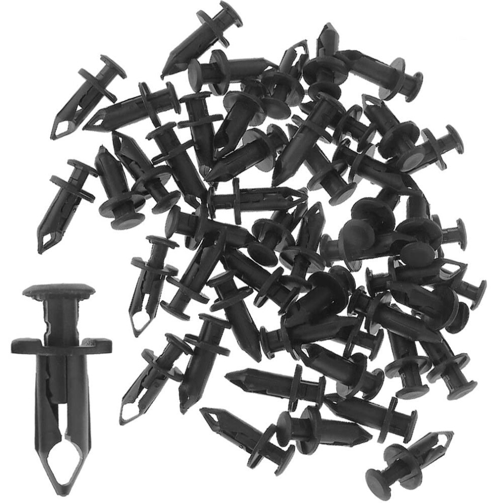Vkinman Plastic Fender Clips Body Rivets Replacement For Honda Rancher Foreman Rubicon Rincon Trx680 Trx650 (50-Pack) 743811751845