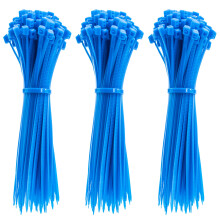 4-palcov zipsovacie p sky (dl ka viazania 2,8"""") 300 ks nylonov ch k blov ch zv zkov MODR