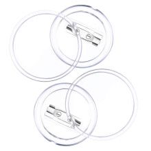 Sumind 36 Pack 1.5 Inch Acrylic Design Button Badge Clear Button Pin Badges Kit for Craft Supplies or DIY Badges