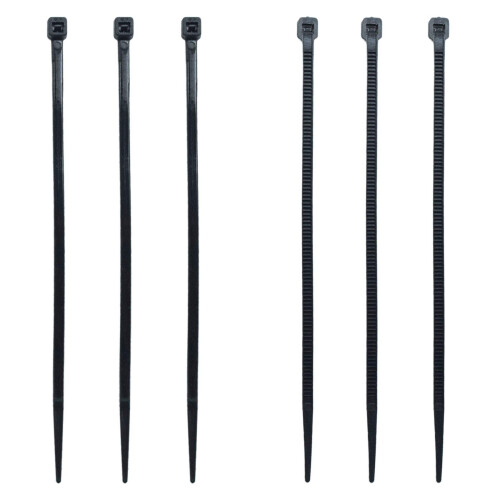 4 tommer lynl?s (bindel?ngde 2,8"""") 300 stk nylon kabelbindere SORT 1