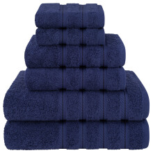 American Soft Linen Luxury 6 Piece Piece Tenge 2 Bath Tails 2 Hand Towels 2 Washingls 100% Coton Turc Tourc pour la salle de bain Ensembles de se