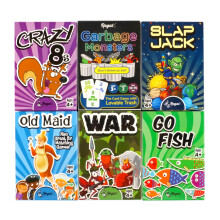 Regal Games Krtyajtkok gyerekeknek Go Fish Crazy 8 Old Maid Slap Jack Monster Memory Match War Egyszeru s szrakoztat klasszikus csaldi asz