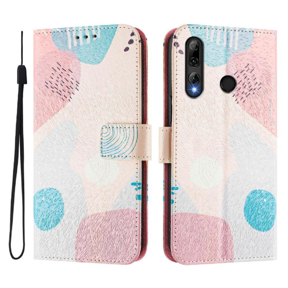 (C5 ) Case For Honor 20 Lite Card Holder Flip Pu Leather Wallet Cover With Credit Slot Pattern 764490332347