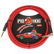 Pig Hog """" Candy Apple Red Instrument Kabel 10'. Ret vinkel