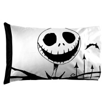 Jay Franco Almofada Nightmare Before Christmas - Capa Dupla Face Super Macia para Crianças (Produto Oficial)