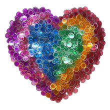 Mr Chips Magnetic Bingo Chips med metallkant 3/4 tum - 100 uppgraderade bitar Transparent bingo chips - Finns i 7 frger i en teranvndbar vska