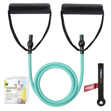 RitFit Enkele Weerstandsband met Comfortabele Handgrepen - Ideaal voor Fysiotherapie, Krachttraining en Spiertoning - Deuranker en Start