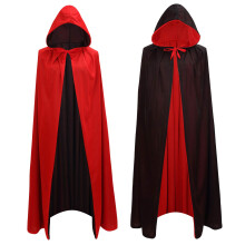 Makroyl Musta Punainen K    nnett  v   Goottilainen Merirosvo Vampyyrinoita Viitta Unisex Joulu Halloween Cosplay Viitat (Keskipunainen/Musta)
