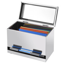 2FOLD STRUMF?RELSE STRUB Dispenser - Drikke Straw Holder til bulk Upakket papir og engangsplaststr? - inkluderer brugerdefinerede label -klisterm