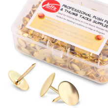 Yalis Punaises, 500 stuks, 3/8-inch stalen ronde punaises, kantoorpuzzels voor prikborden (goud)