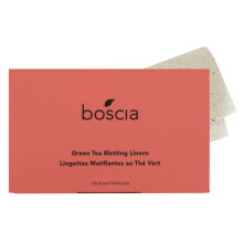 boscia Green Tea Blotting Linens - Vegan Cruelty-Free Natural Skin Care - Oil Blotting Sheets for Face - For Combination to Oily Skin Types - Travel