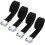 Velidy 4PCS 1" x 3.3Ft Ρυθμιζόμενες Ζώνες Δεσίματος για Κινητά, Αυτοκίνητα, Μοτοσικλέτες, SUV 1