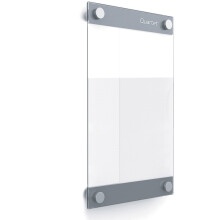 Kvartetglas tavle magnetisk t?rt sletningskort 11 """" x 17 """" med tilpassede skabeloner White Dry Refase Surface Infinity (GI1117)