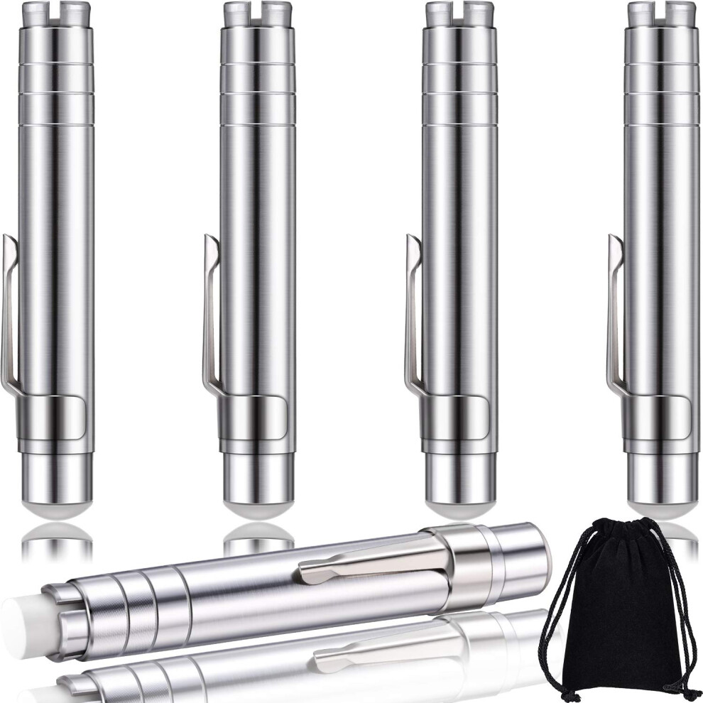 5-Pack Krijthouder Van Aluminiumlegering, Ongebroken Krijthouder, Krijtclip Voor Leraren Met Opbergzak Voor Schilderen En Schrijven Door Leraren-image