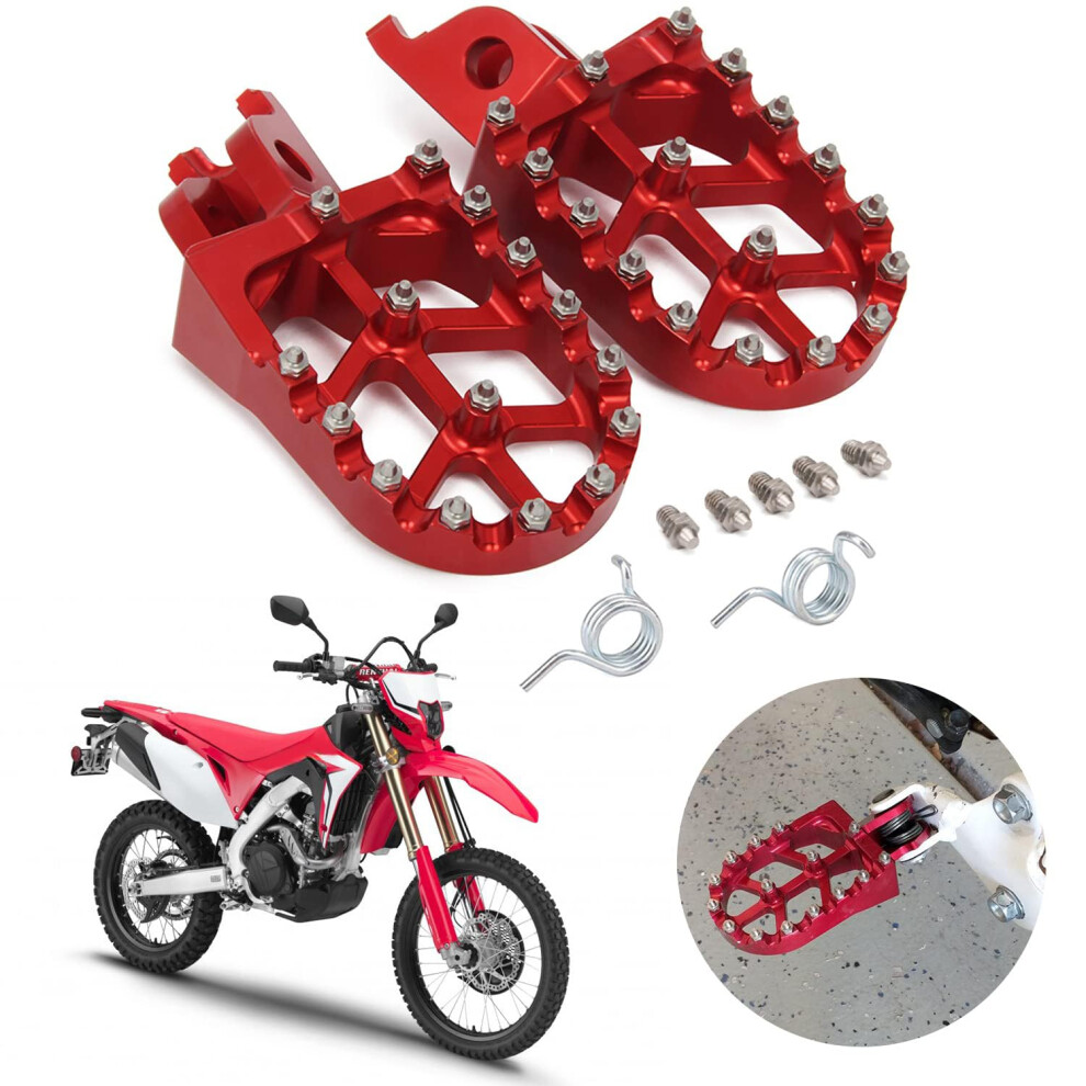 Jfg Racing Dirt Bike Foot Pegs Motorcycle Footpegs Foot Pedals Rests Cnc For Crf150r 07-23 Crf250r 04-23 Crf450r 02-23 Crf250l 12-21 Crf300l 21-2 730964769858