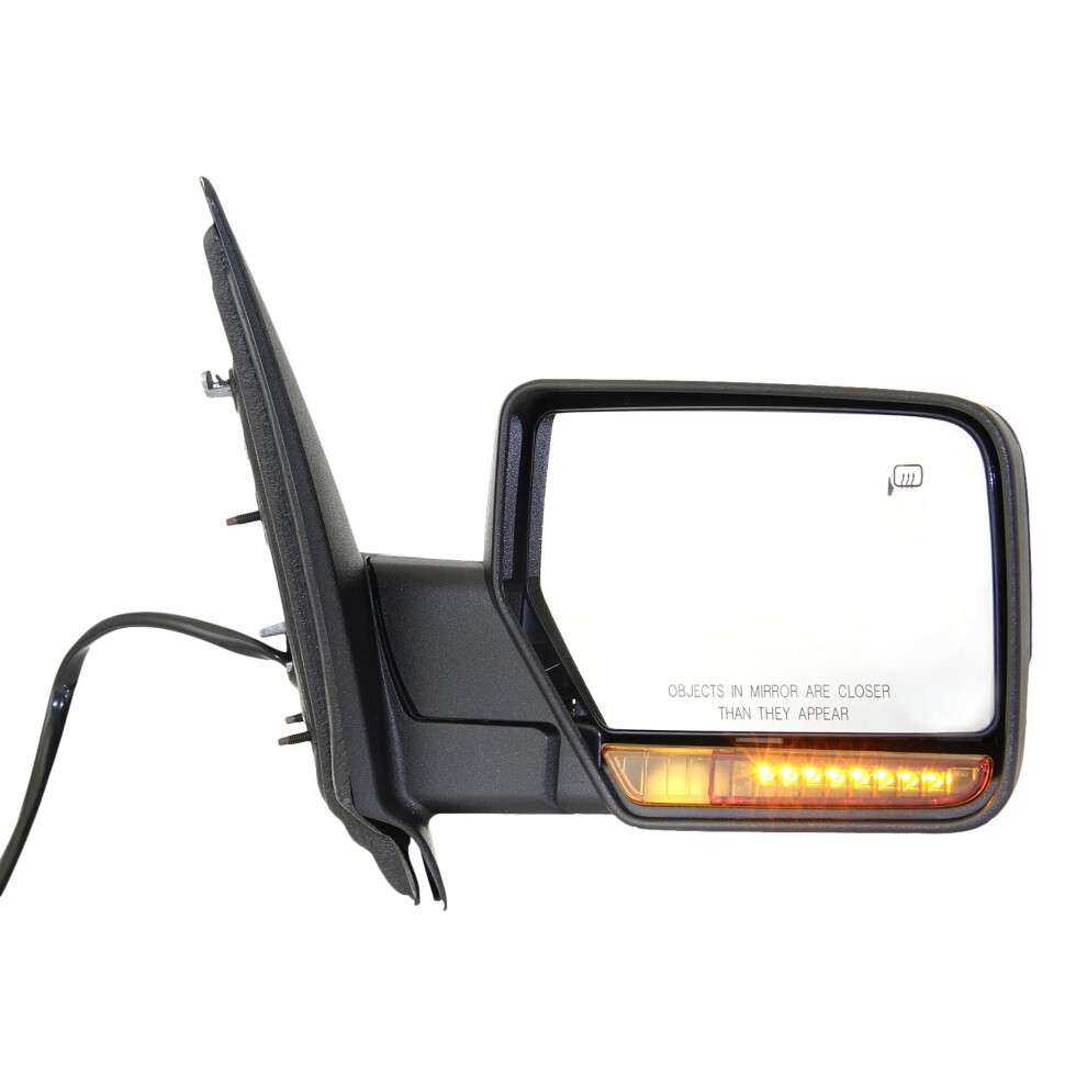 Kool-Vue Mirror Compatible With 2007-2010 Ford Expedition Passenger Side With Heated Manual Folding Puddle Fo1321363 Light 723650285589