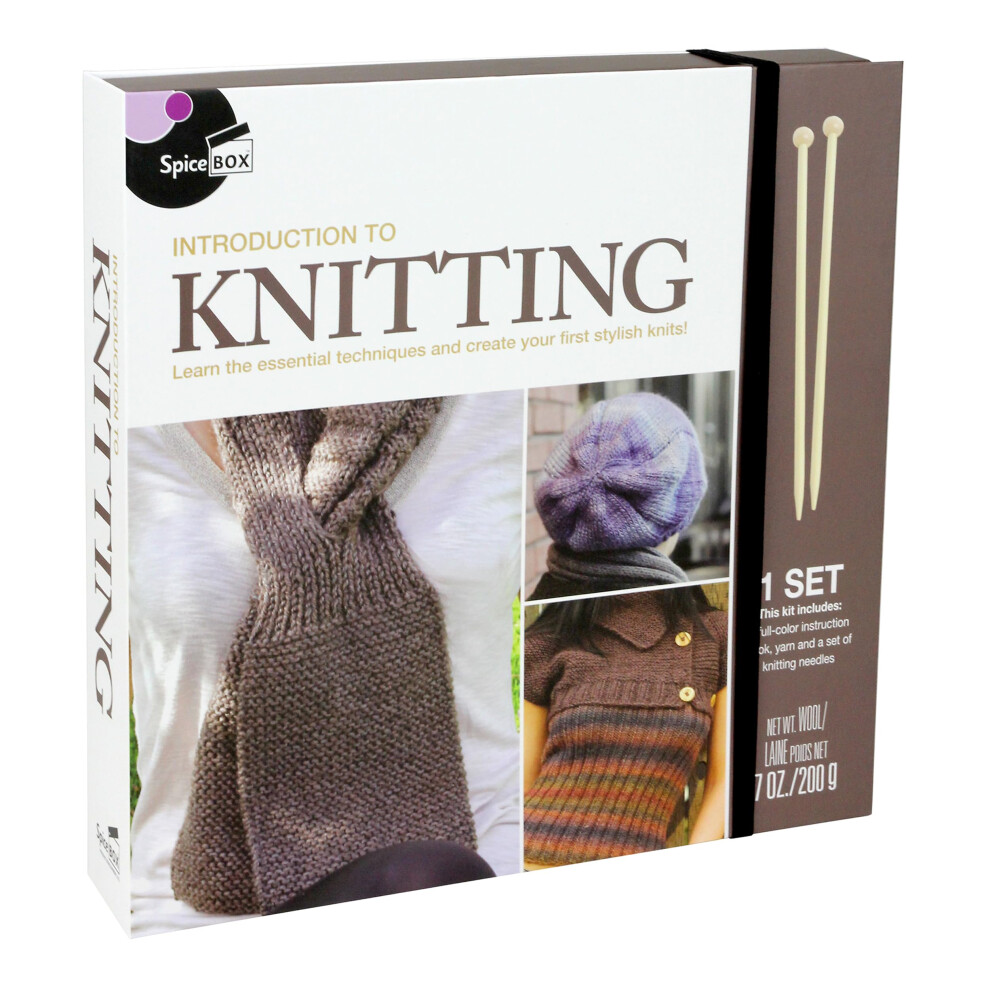 Kit D'introduction Au Tricot Spicebox : D Couvrez Le Plaisir De Cr Er Des Articles Faits Main Et Confortables.-image