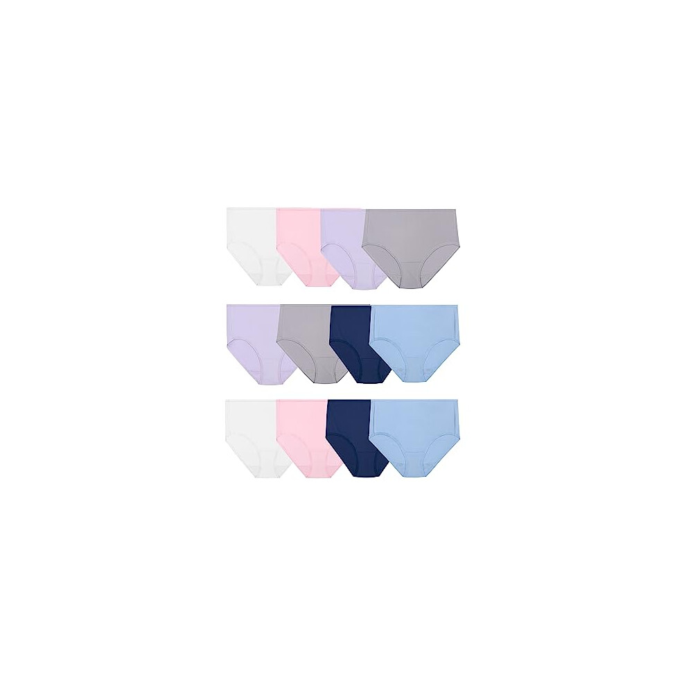Culottes en microfibre pour femmes Fruit of the Loom (tailles standard et grande) - Lot de 12 - Assortiment de 6