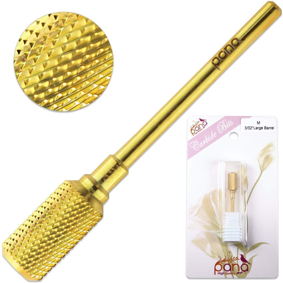 Beauticom Professional Pana Brand Grosser Hartmetall-Nagel-Bit Mit Gew?Lbter Oberseite, 3/32 Zoll Schaftgr?Sse Fur Manikure-Dremel-Poliernagel (M ?-image