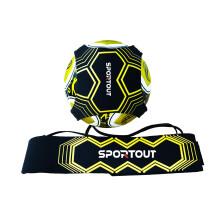 Sportout Soccer/Volleyball Training Equipment Aid Solo Soccer Trainer Football Accessories with Adjustable Waist Belt for Kids Adults Perfect Socc