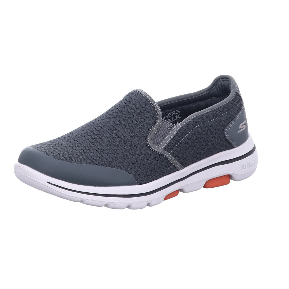 Skechers Men's GOwalk 5 - Elastic Stretch Athletic Slip-On Casual Loafer Walking Shoe Sneaker  Charcoal  11.5