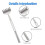 YIMICOO Utsträckbar Ryggkliare för Män 3 Pack 5