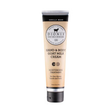 Creme de Mão e Corpo de Leite de Cabra Dionis 3.3 oz Baunilha - Tamanho Viagem