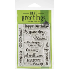 Hero Arts Clear Stamp Groeten Gelegenheid