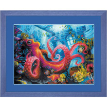 RIOLIS Cross Stitch Kit 15.75""""""""X11.75""""""""-The Underwater Kingdom (14 Count)
