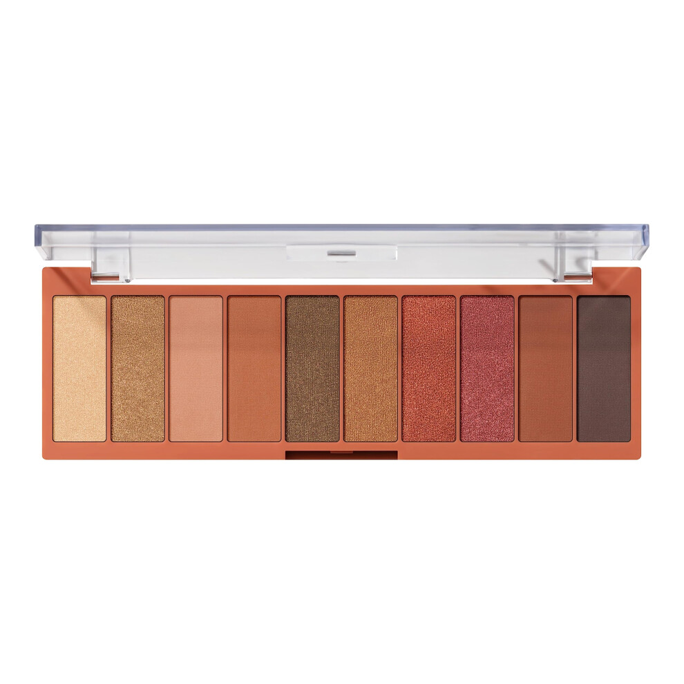 e.l.f. Perfect 10 Eyeshadow Palette  Ten Ultra-pigmented Shimmer & Matte Rose Gold Shades  Blendable Formula  Vegan & Cruelty-free  Rose Gold Sunset