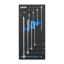 Capri Tools Sliding T-Handle Hex Wrench Set with Mechanic's Tray 8-Piece (CP13080MT)