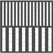 Craftreat Geometric Stripe Stencils fr mlning p trvggskakel duk pappersduk och golv - rnder - 6x6 tum - teranvndbar diy konst och hantver