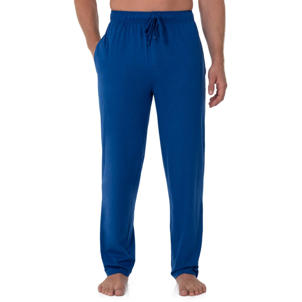 Fruit of the Loom Men's Extended Sizes Jersey Knit Sleep Pant (1-Pack)  Mazarine Blue  Large