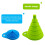Conjunto de 2 Funis de Silicone Colapsáveis, Flexíveis para Transferência de Líquidos 5