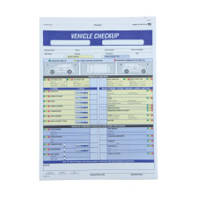 Formul r na kontrolu vozidla SSWBasics 17/27 bodov 8 1/2""""V x 11"""" Balenie 100 kusov