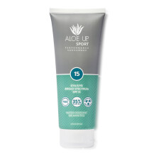 Aloe Up Sport Sunscreen Lotion SPF 15 - Broad Spectrum UVA/UVB Sunscreen Protector for Face and Body - With Hydrating Aloe Vera Gel - Non-Greasy