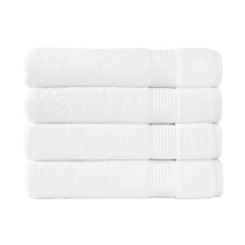 Toalhas Turcas Clássicas - Conjunto Premium de 4 Toalhas de Banho, 100% Algodão Turco, Secagem Rápida e Confortáveis