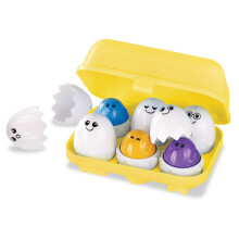 Kidoozie Peek N Peep Eggs - Mentaal stimulerend sorteer- en stapelspeelgoed voor kinderen vanaf 1 jaar - Een leuke manier om de hand-oogco?dinatie te
