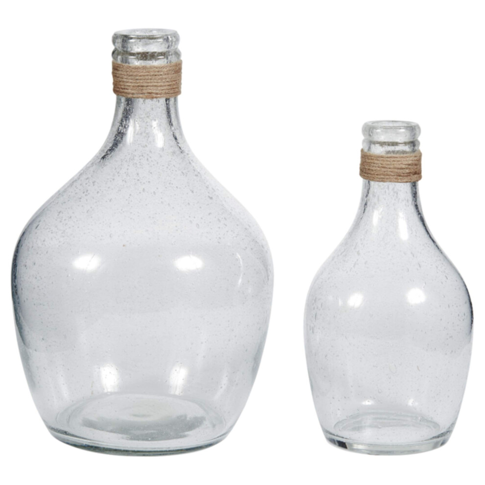Signature Design by Ashley Marcin Modern Glass 2-delige flessenhalsvaasset helder