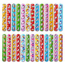 Bracelets de gifle de la licorne de 50 pieces. Bracelets en masse en vrac | Pinata Sobers Party Favors for Kids 8-12 | Jouets au tresor pour reco