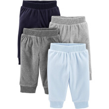 Simple Joys by Carter's Baby 4-balenie fl   sov   ch nohav   c tmavosiv   /siv    vresov   /svetlomodr   /n   morn   cka modr    3-6 mesiacov